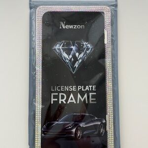 License Plate Frame With Rhinestones